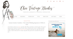 Desktop Screenshot of chicvintagebrides.com